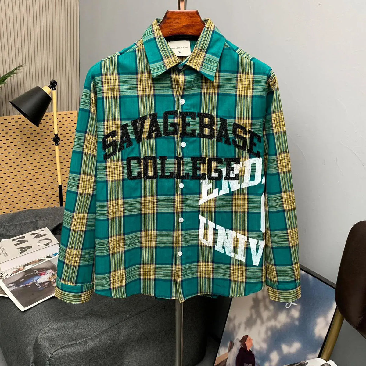 Savage College Plaid Shirt