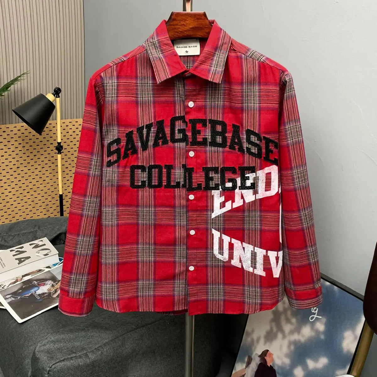 Savage College Plaid Shirt