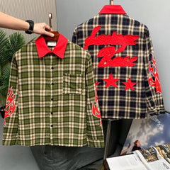 Graphic Plaid Shirt