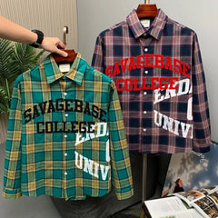 Savage College Plaid Shirt