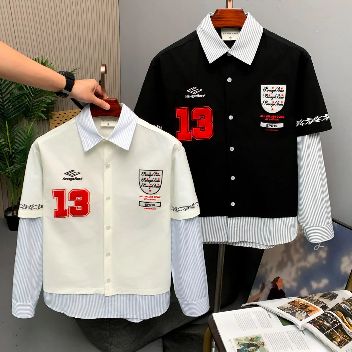 13 Layered Varsity Shirt