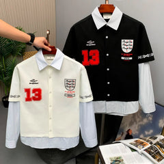 13 Layered Varsity Shirt