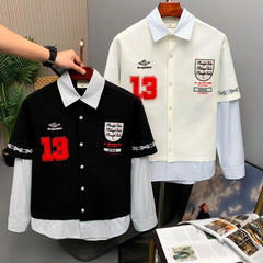 13 Layered Varsity Shirt