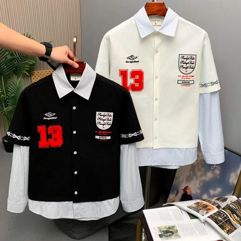 13 Layered Varsity Shirt